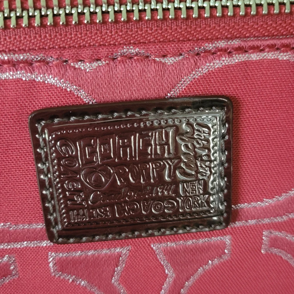 Coach Poppy Lurex Glam Signature Shoulder bag/Tote - Picture 3 of 16